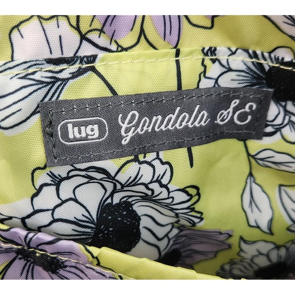 Lug Gondola SE Tote Bag Lavender Purple Travel Shoulder Bag Floral Lining NWT